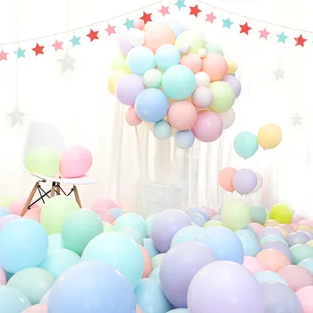 

5 inch 10 inch 12 inch double latex macaron candy color balloon wedding scene birthday party love confession decoration 3 sizes