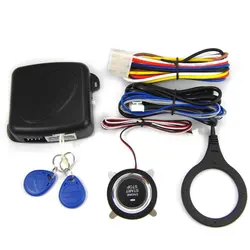 Alarma antirrobo SQ9002 para coche, sistema de seguridad inteligente PKE con una tecla, Control remoto, sin llave