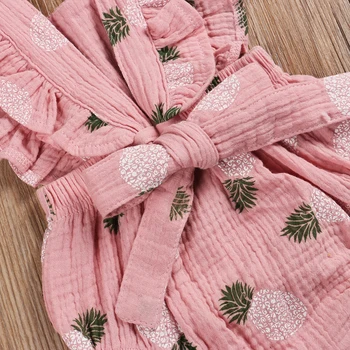 4Colors 0-24M Toddler Newborn Baby Girl Summer Romper Sleevless Floral Printed Jumpsuit Cotton Soft Clothing For Cute Baby Girl 4