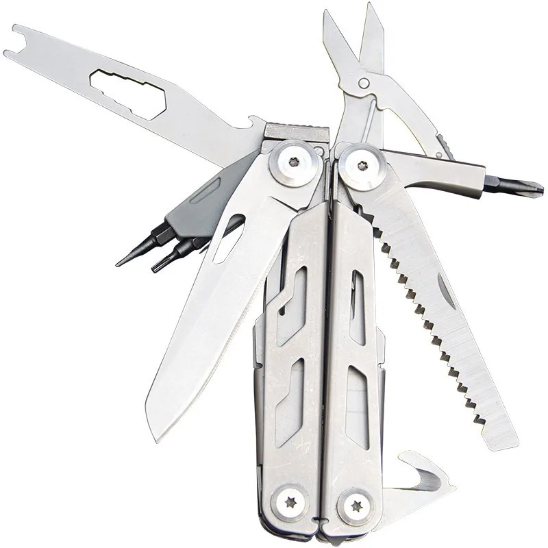 

Survival Multitool Outdoor EDC Gear Camping Fishing Tool 440 Stainless Steel New Design Multi Tools Plier Folding Knife pliers