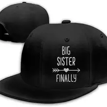 Big Sister наконец Мужская бейсболка с плоским Биллом Регулируемая черная