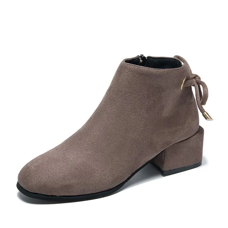 

Women Boots Fashion Buckle Ankle Boots Women Shoes Cheap High Heel Boots Shoes