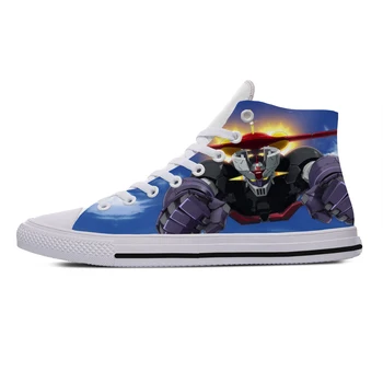 

Woman Man Mazinger Z Breathable Lightweight Sneakers Casual Board Shoes High Quality High Help Hot Canvas Mens Casual Shoes
