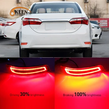 

2PCS Led Taillight For Toyota Corolla Altis 2014 2015 2016 2017 2018 Car LED Rear Fog Lamp Bumper Light Brake Light Signal