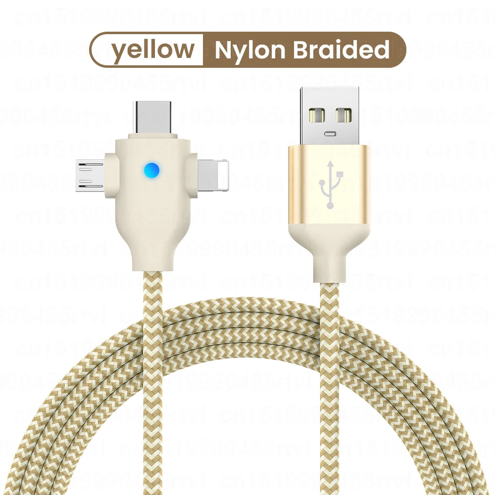 3in1 Data USB Cable for iPhone Fast Charger Charging Cable For Android Phone Type c XiaoMi Huawei Samsung Charger Wire For iPad android c type charger Cables