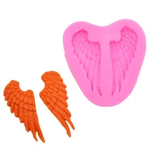 DIY Форма Крылья Ангела силиконовая форма для Помады Торт Шоколад ультра-легкая глина форма для выпечки