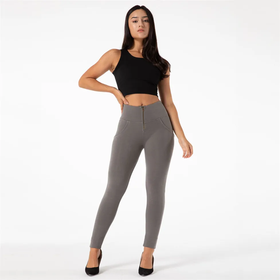 fino cintura alta super strech verde casual streetwear leggings femininas