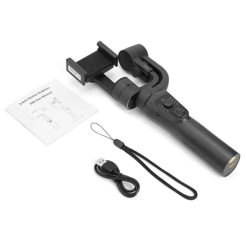 Горячая ручной умелый производитель S5B 3 оси ручной смартфон Gimbal стабилизатор w/отслеживание лица для экшн-камеры