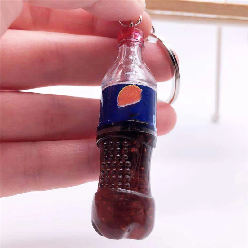 Pepsi Cola LXJERY, 4 стиля, брелок для бутылок напитков, имитация колы, брелок для напитков, для женщин, сумка, брелок, подвеска, подарки, ювелирные изделия - Цвет: Pepsi Cola