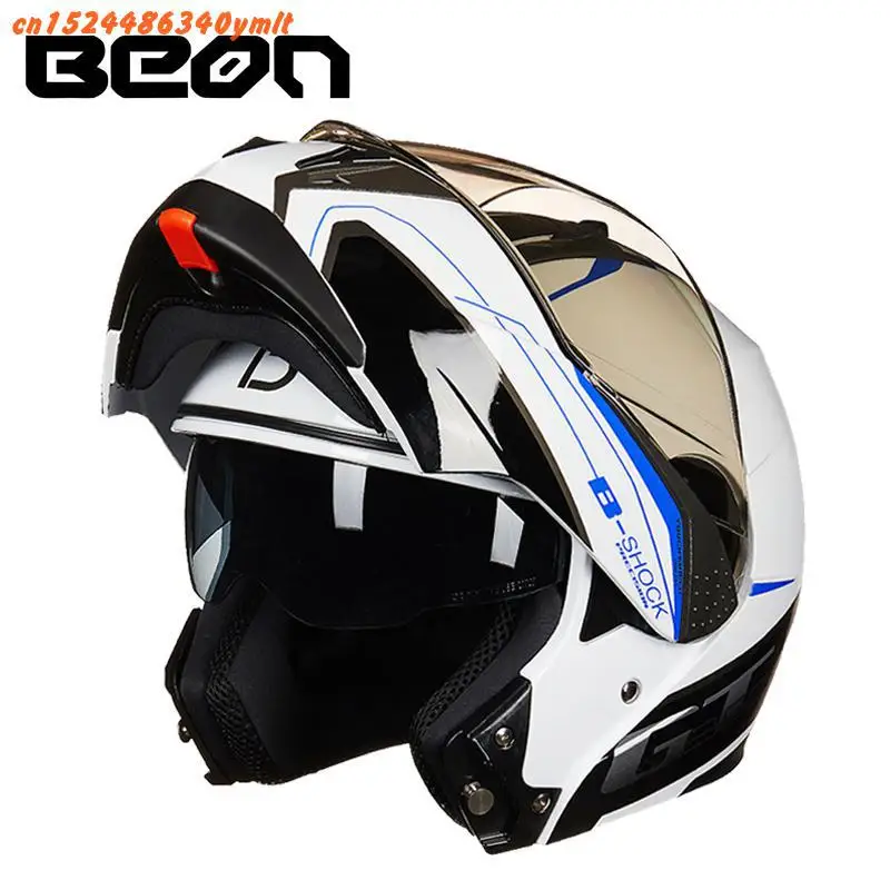 BEON B-700 мотоциклетный шлем Casco Moto Filp Up мотоциклетный шлем двойной козырек Полнолицевой гоночный мотошлем - Цвет: 8