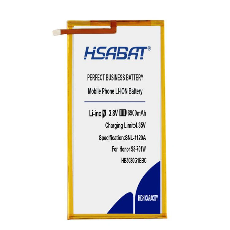 HSABAT 6900 мА/ч, HB3080G1EBC HB3080G1EBW Батарея для huawei Honor S8-701u Honor S8-701W Mediapad M1 8,0 M2-801L