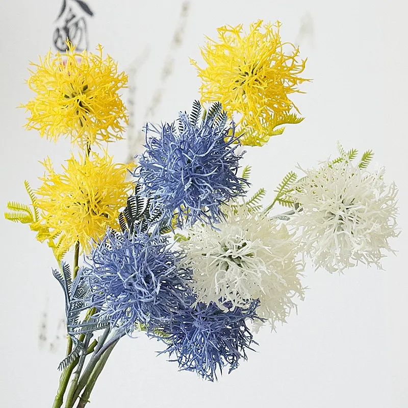 Искусственный цветок одуванчика сельдерей мяч пластиковые цветы с ...