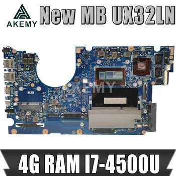 

Akemy UX32LN Laptop motherboard For Asus UX32L UX32LN UX32LA-LN Mainboard w/ 4G RAM I7-4500U GT840M