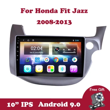 شراءأندرويد 9.0 IPS 2Din No 2Din مشغل أسطوانات للسيارة راديو لهوندا صالح جاز 2007 2008-2013 10.1 بوصة WiFi رئيس وحدة اليمين واليسار محرك اليد