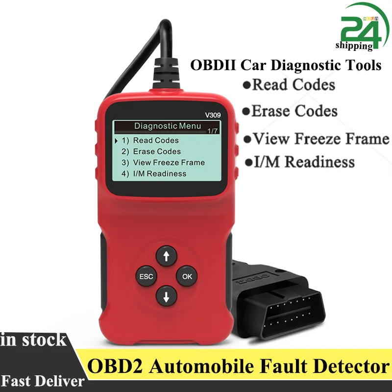 Automobile Fault Detector OBDII Car Diagnostic Tools Reading Card