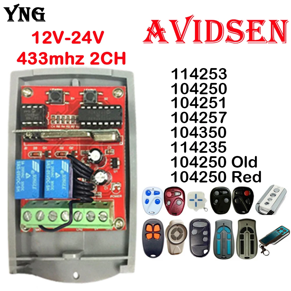Télécommande 4 Canaux Compatible Avidsen/Blyss - Pour Portail, Garage - Fréquence 433.92 MHz - Pile Incluse