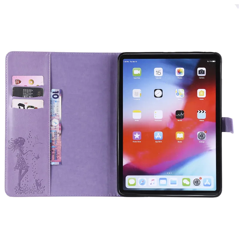Wekays для Apple iPad Pro 11 дюймов мультфильм Кот девушка кожаный чехол для Coque iPad Pro 11 дюймов чехол для телефона