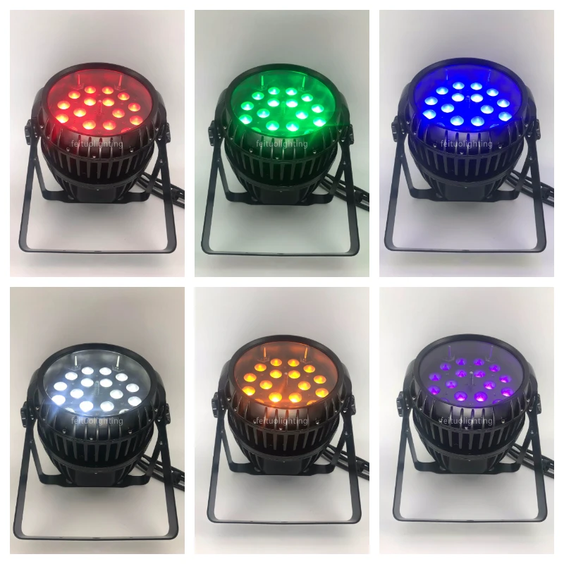 E-2-20pcs Рождество zoom par открытый ip65 led par zoom 18x18 Вт 6в1 RGBWA UV светодиод par can light