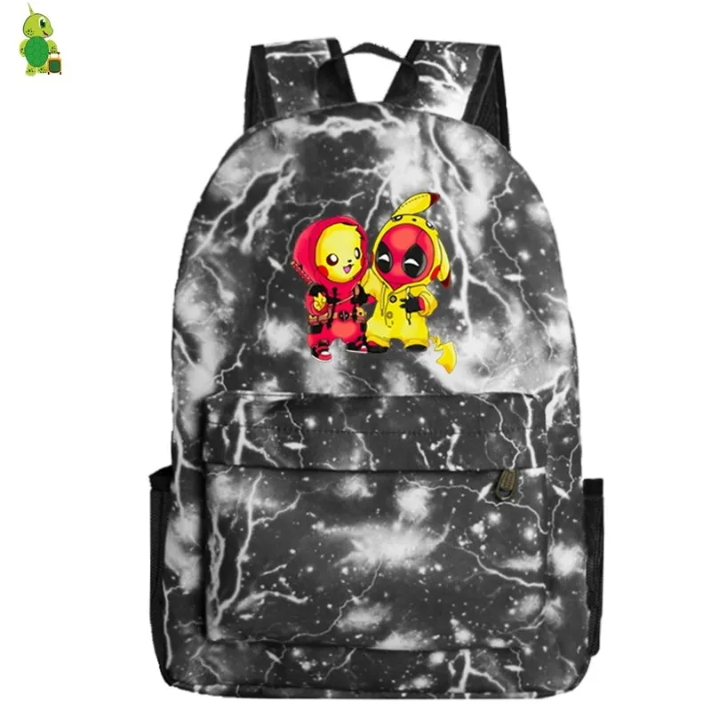 4 Mochila Pokemon Pikachu рюкзаки Дэдпул школьные сумки для подростков девочек мальчиков Женский Мужской рюкзак для ноутбука рюкзак дорожный рюкзак - Цвет: 4