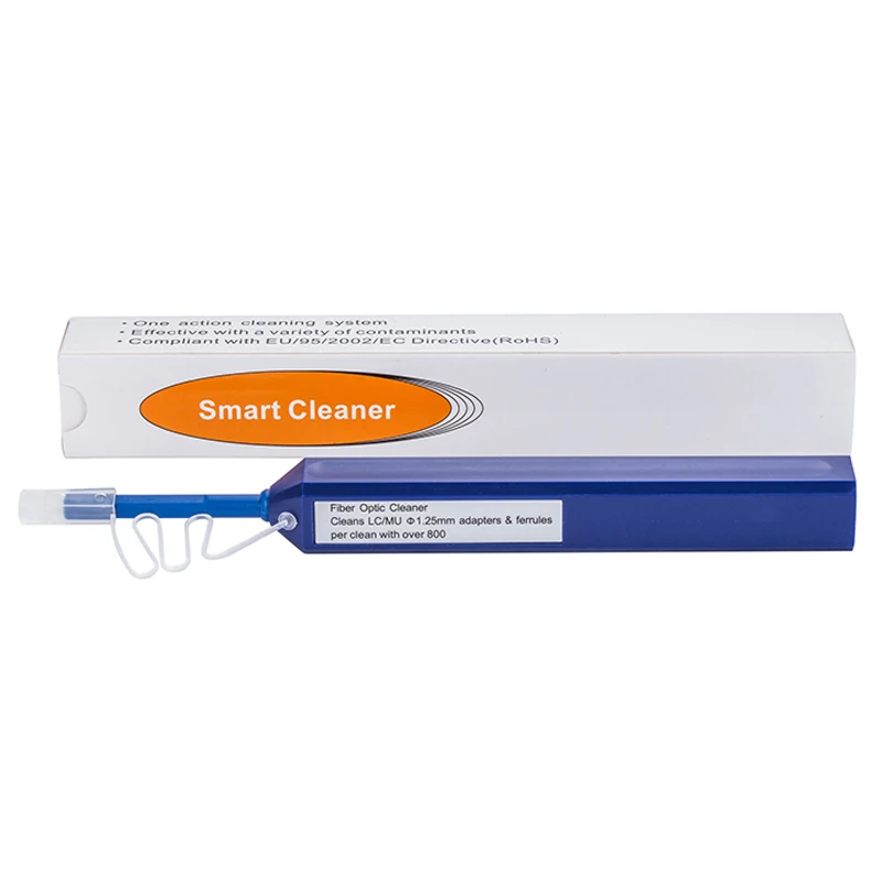 

10PCS 800 times One-Click Fiber Optic Connector Cleaner Pen for 1.25mm LC/MU Connec Connector