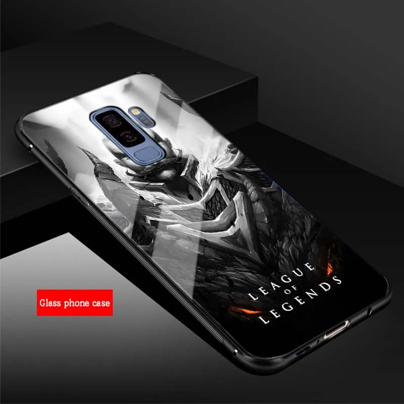 Лига Легенд закаленное Стекло чехол для телефона для samsung Galaxy NOTE 8 9 S8 S9 S10 плюс A6 A6S A8 A7 J6 J8 - Цвет: B19071208-07.jpg