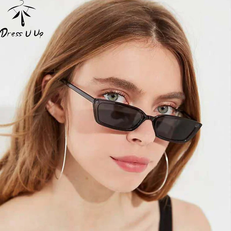 Женские спортивные очки DRESSUUP винтажные зеркальные солнцезащитные кошачий глаз