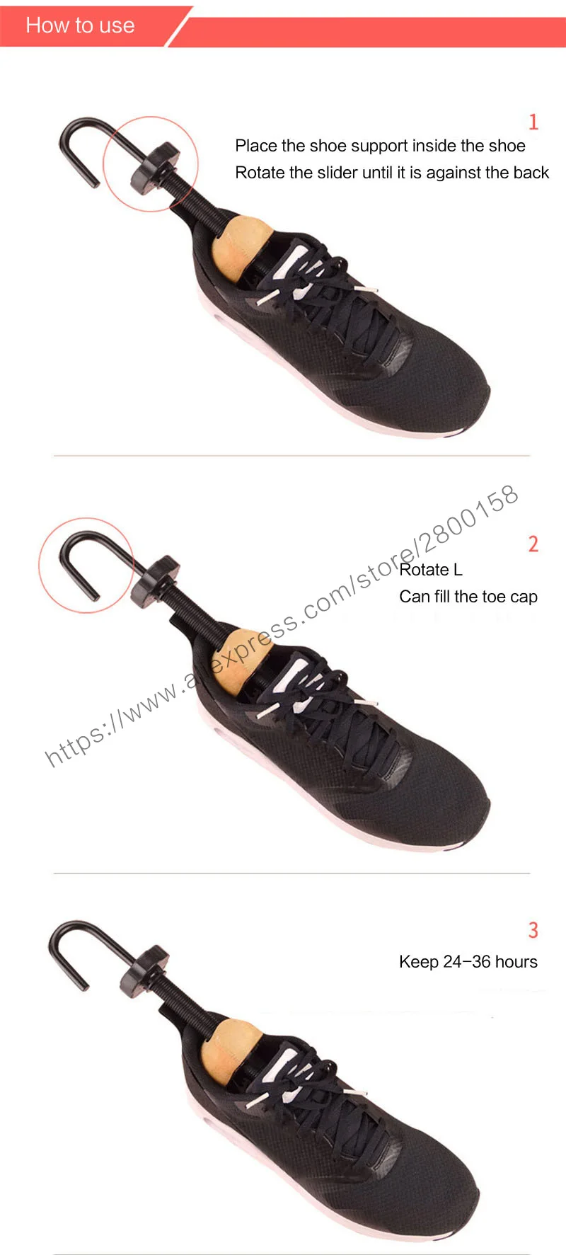 Hochwertige Schuhspanner aus Holz, verstellbare Form für Damen und Herren, Holzschuhe, Baum, professionelle Schuhspanner, Extender Keeper – Detail 4