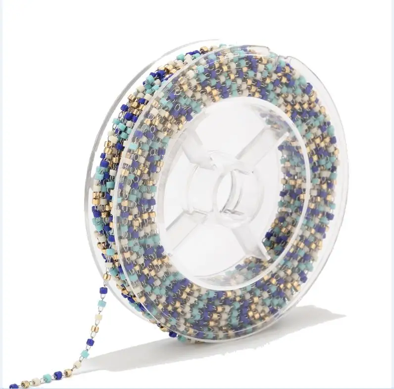 

Handmade Mixed Color Stainless Steel Cable Chain Link in Bulk for Necklace Jewelry DIY Accessories