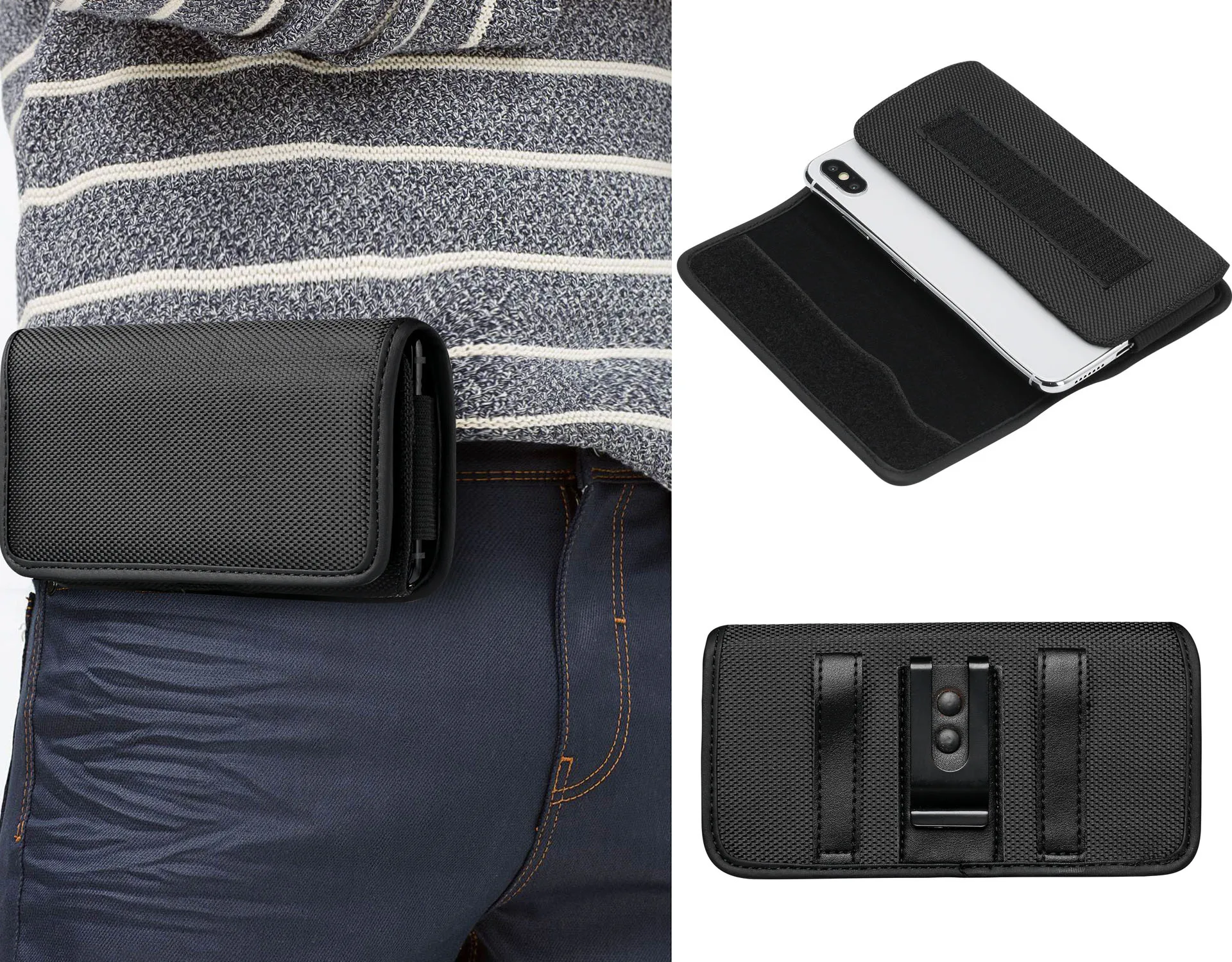 

Universal Phone Pouch For iPhone Samsung Xiaomi Redmi Huawei Nokia HTC LG Belt Clip Holster Phone Case Oxford Cloth Waist Bag