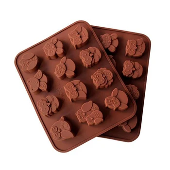 

Silicone Chocolate Mold Chocolate baking Tools Non-stick Silicone cake mold Jelly and Candy Mold 3D mold DIY Good Owl Shape