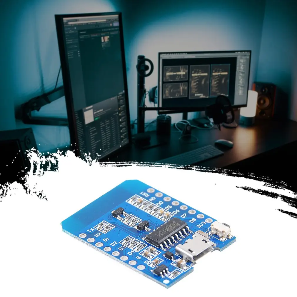 Мини D1 маленький NodeMcu модуль NodeMCU Lua ESP8266 ESP-12 WeMos D1 Мини wifi 4M байт макетная плата модуль