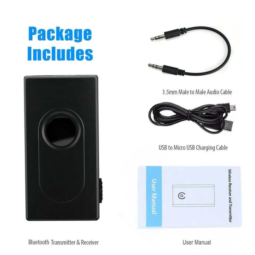 

Car Bluetooth Transmitter/Receiver 2 in 1 Bluetooth V4.2 Transmitter Receiver Wireless Stereo Audio Music Adapter Car
