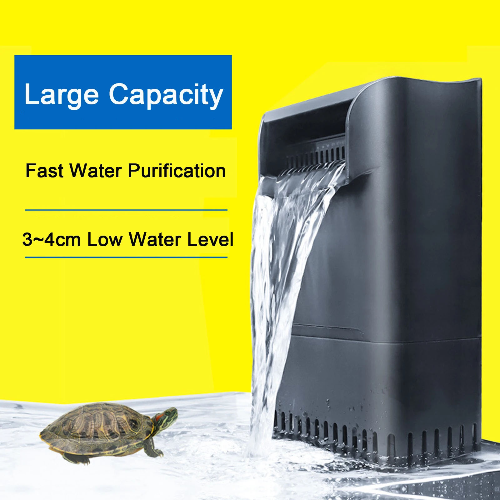 Capaciteit Lage Waterstand Schildpad Filter Pomp 900L/H Waterval Aquarium Aquarium Filter Voor Reptiel Vis Water circulatie|Filters & Accessoires| - AliExpress