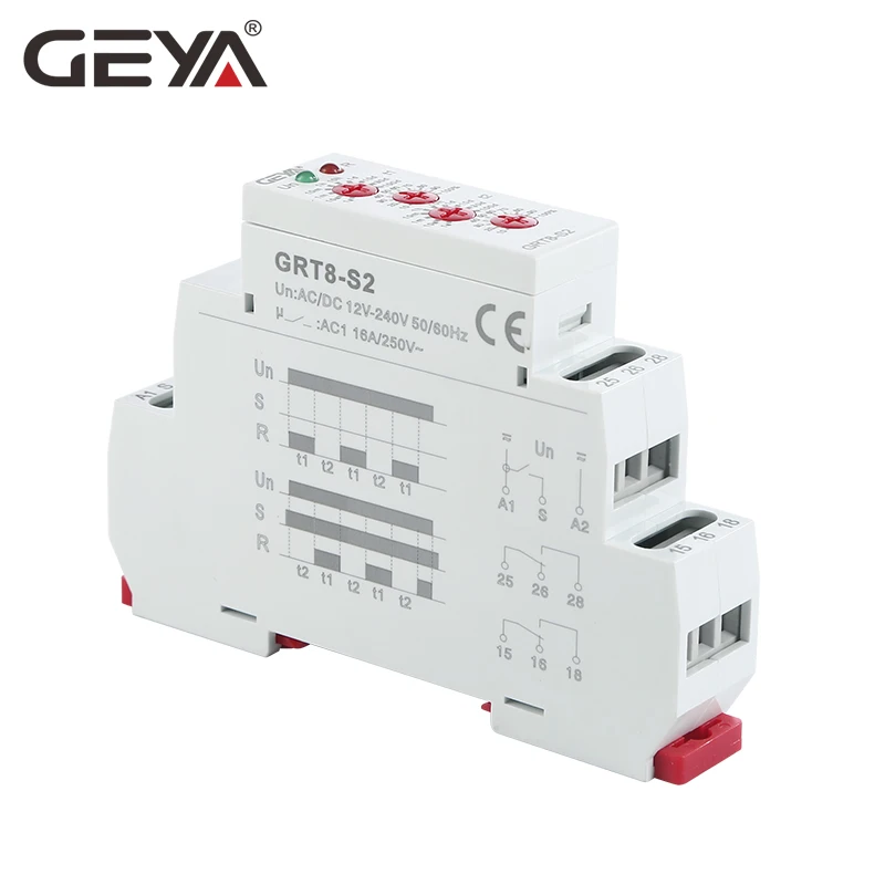 ON//Off Repeat Set Cycle Control Relay AC 230V-GRT8-S1 Goick Mini Asymmetric Cycle Timer Cycle Timer Relay