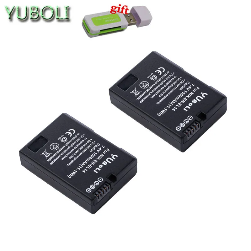 Декодировать bateria EN-EL14 EN-EL14a ENEL14 RU EL14 EL14a Батарея для Nikon D3100 D3200 D3300 D5100 D5200 D5300 P7000 P7100