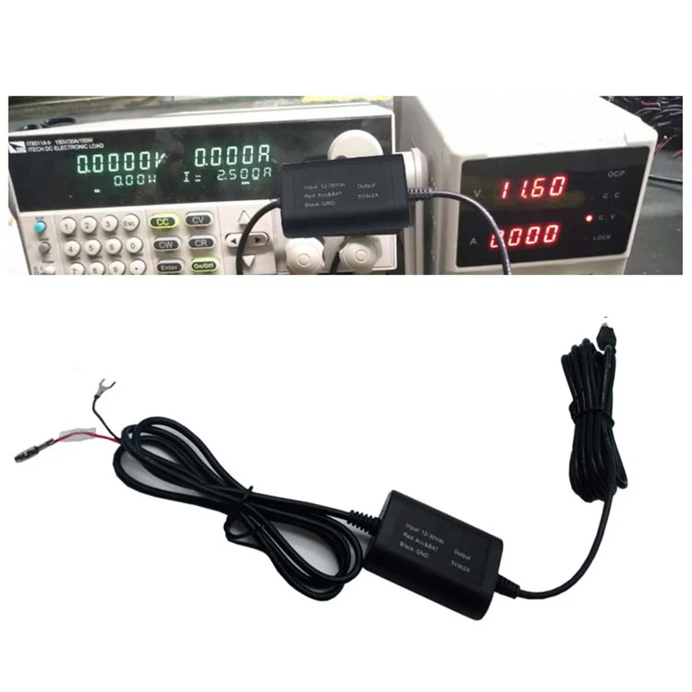 12 V 24 To 5V безопасный понижающий переходник Mini USB проводной отдельный