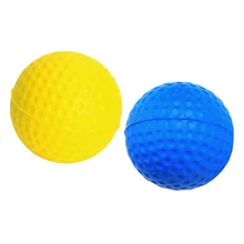 

PU Golf Ball Golf Training Soft Foam Balls Practice Ball - Yellow and blue