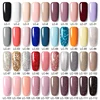 LILYCUTE 7ML Glitter UV Nail Gel Polish 2Pcs/Set Nude Color Series Semi Permanent Gel Nail Varnish Base Top Coat UV LED Gel Nail ► Photo 2/6