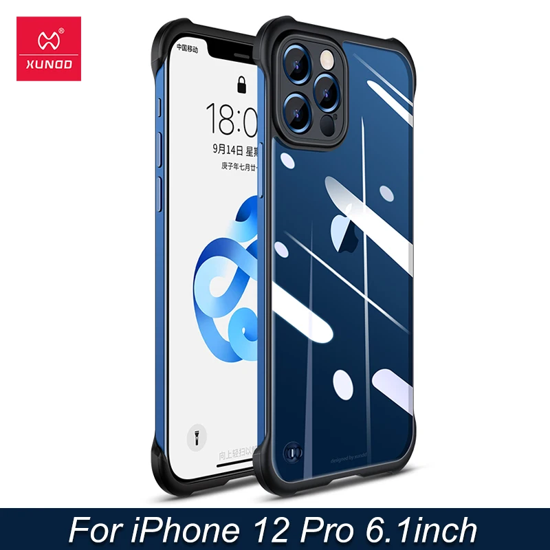 Чехол Xundd чехол для iPhone 12 Pro без рамы противоударный прозрачный iPhone12 6 1 Mar |