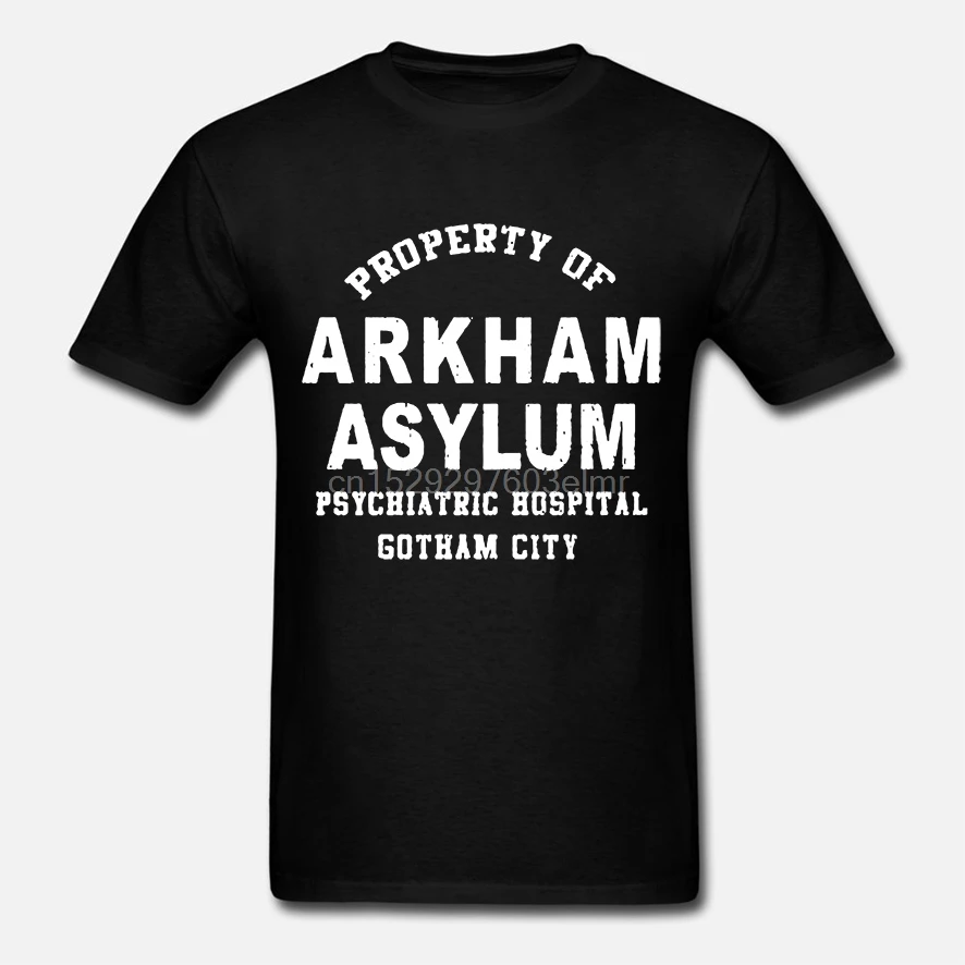 Забавная Мужская футболка белая черная Guacamole Arkham Asylum for Criminally Insane tv хлопковая