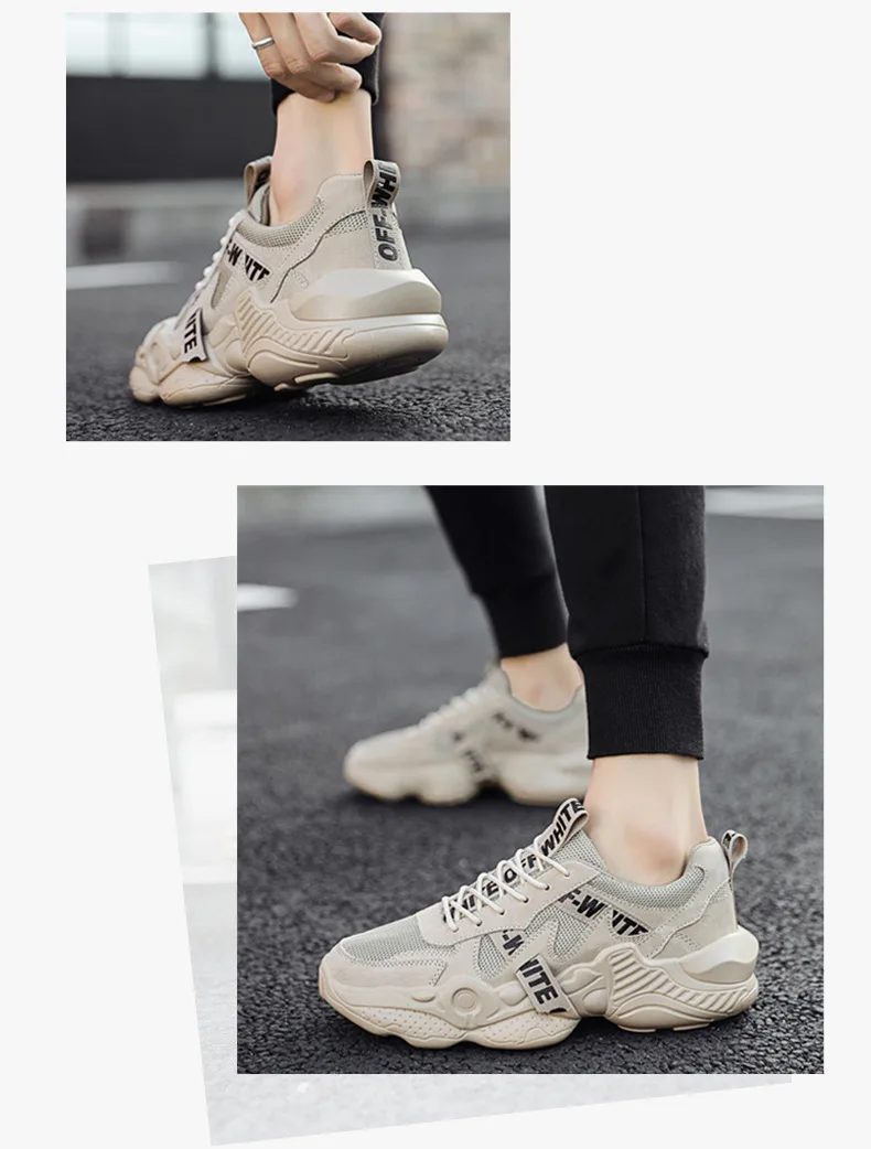 New Style Summer Men's Shoes Sub-Versatile Korean-style Network Shoes Men Sports Casual Trendy Shoes Street Snap Thick Bott
