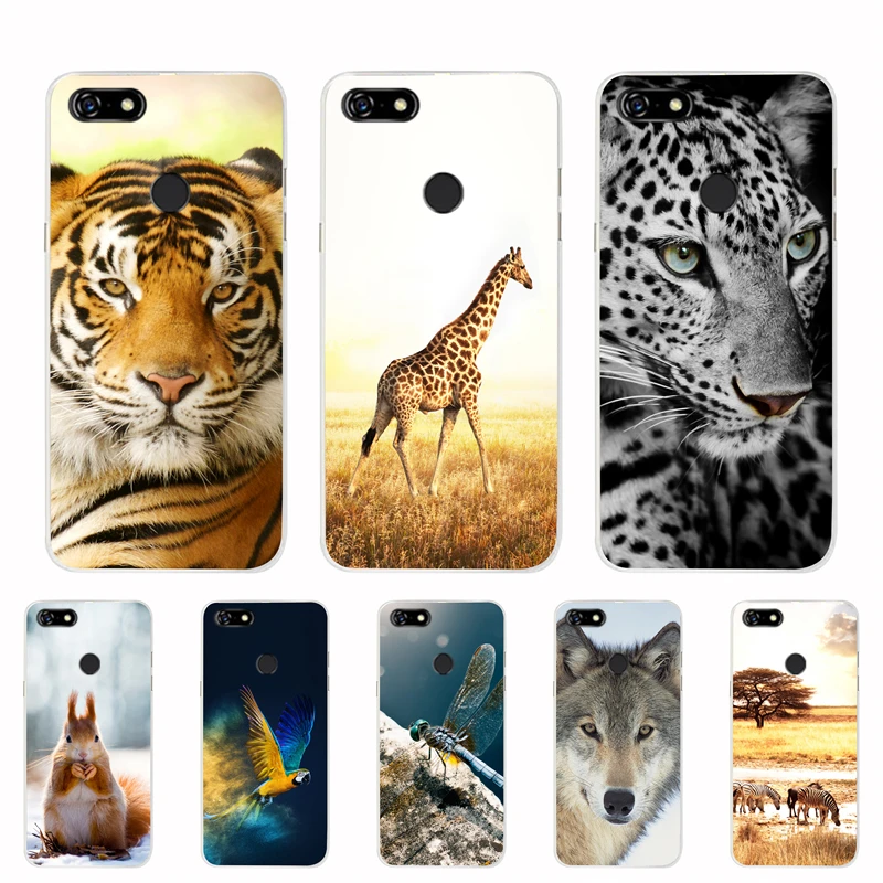 Phone Case For Lenovo A5 L18021 5.45INCH Cover Silicone TPU Back Bags Painted Animal Protective Cases Shell |
