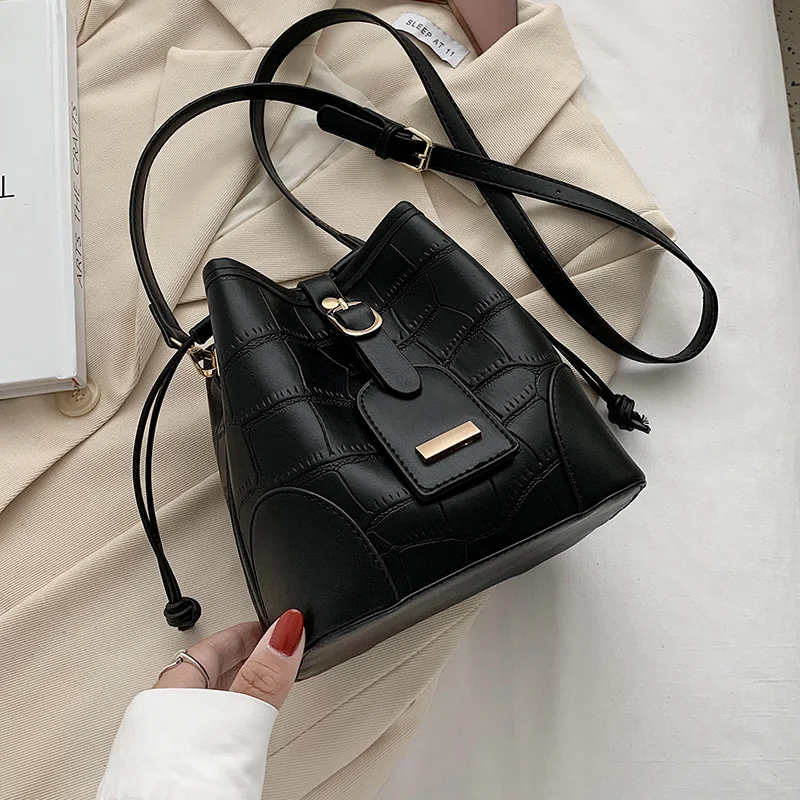 

Mini Stone Pattern PU Leather Crossbody Bags for Women 2021 Designer Shoulder Handbag Female Travel Trend Lady Hand Bag