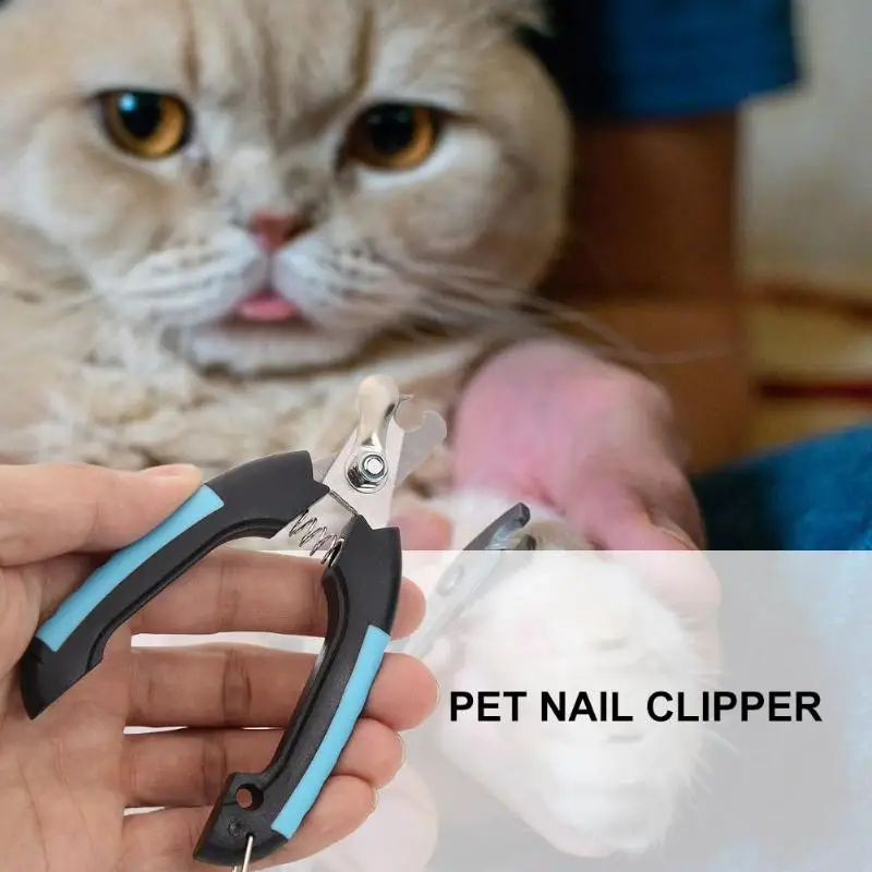 Stainless Steel Pet Nail Clipper Dog Cat Beauty Scissors Nail File Claw Cutter Ergonomic Design Helps Reduce Injury