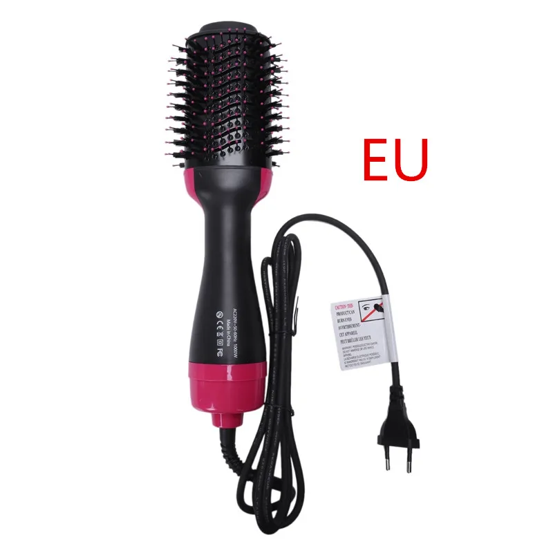 EU Plug SHINON один шаг фен и бигуди для волос салон Горячие воздушные лопасти щетка для укладки генератор отрицательных ионов выпрямитель для волос - Цвет: EU Plug