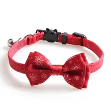 

Fabric Practical Pet Kitten Collar with Bell Removable Dog Collar Colorful Pet Accessories