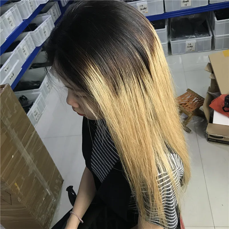 6 1b 4 27 ombre color human hair wig
