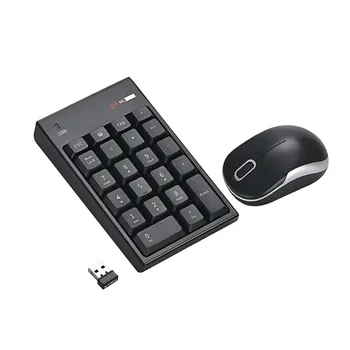 

2.4Ghz Wireless USB keypad keyboard with Mouse for Notebook Desktop Office Entertainment Laptop Silent Keys