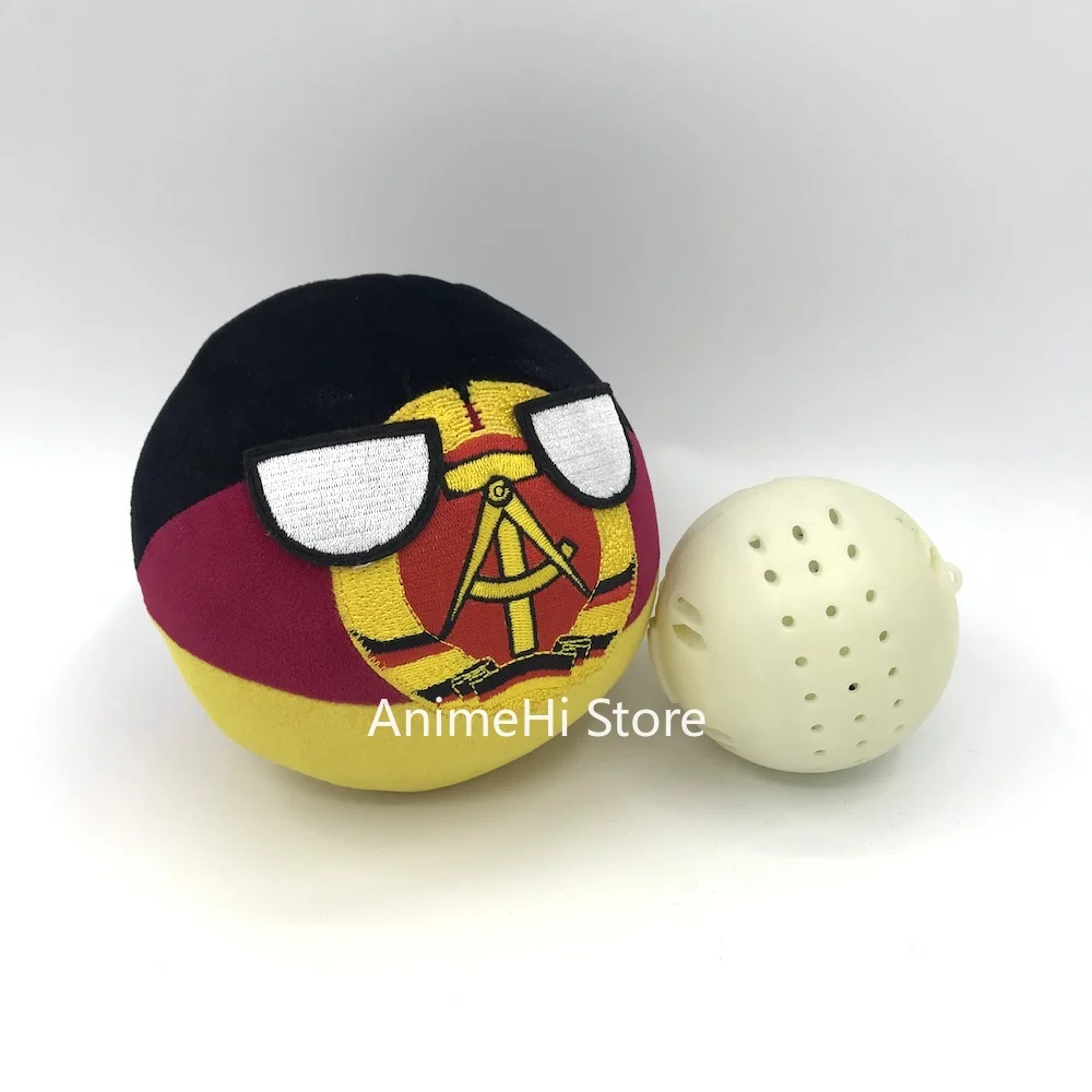 

GermanyBall Plush Doll DDR German Democratic Republic Country Balls Polandball Plushies Music Singing Bouncing Ball Gift