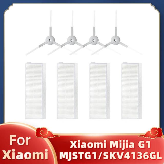 Replacement For Xiaomi Mijia Mi Robot Vacuum-Mop Essential G1 MJSTG1 Skv4136gl Spare Parts Main Side Brush Hepa Filter Mop Rag Set J